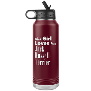 Jack Russell Terrier - 32oz Insulated Water Bottle