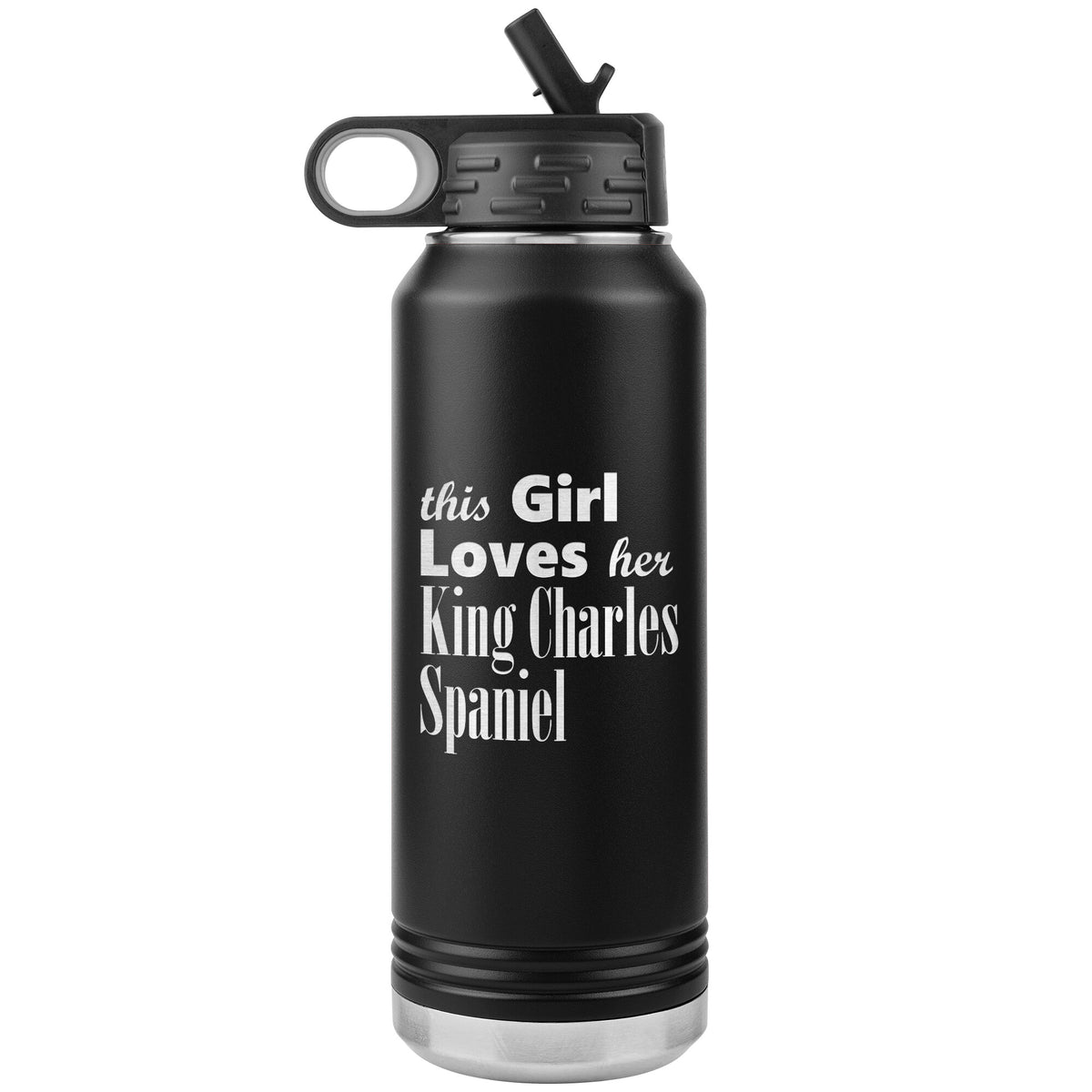 King Charles Spaniel - 32oz Insulated Water Bottle