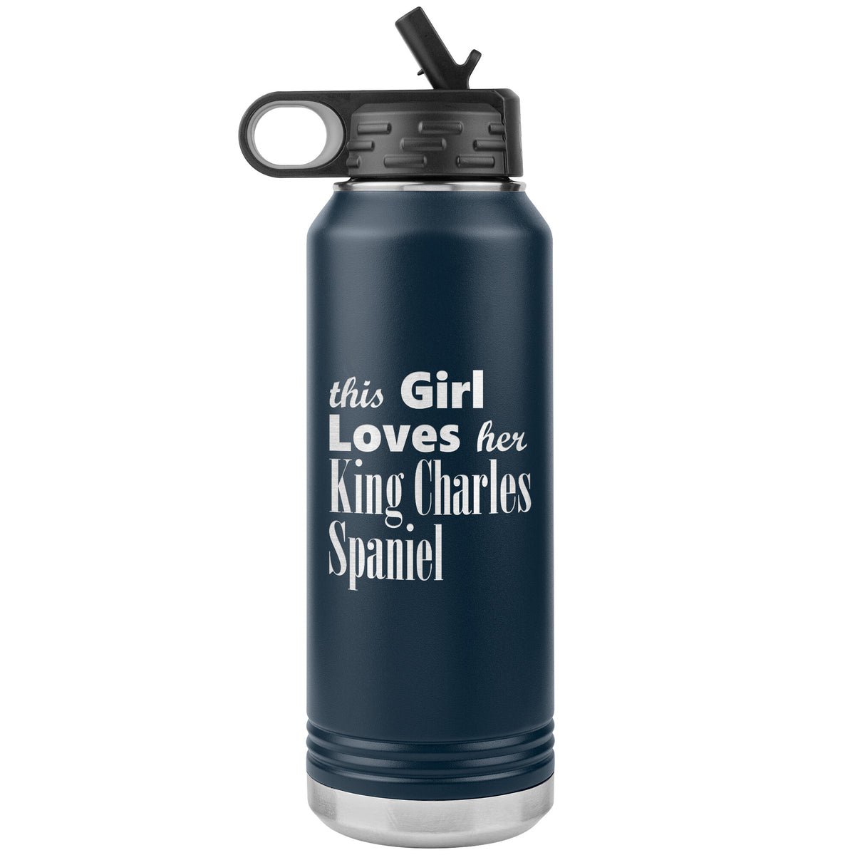 King Charles Spaniel - 32oz Insulated Water Bottle