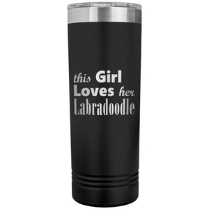 Labradoodle - 22oz Insulated Skinny Tumbler