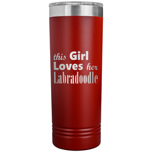 Labradoodle - 22oz Insulated Skinny Tumbler