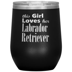 Labrador Retriever - 12oz Insulated Wine Tumbler