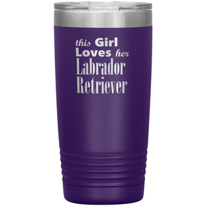 Labrador Retriever - 20oz Insulated Tumbler