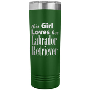 Labrador Retriever - 22oz Insulated Skinny Tumbler