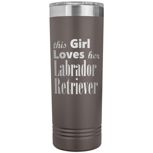 Labrador Retriever - 22oz Insulated Skinny Tumbler