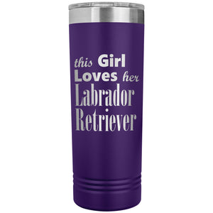 Labrador Retriever - 22oz Insulated Skinny Tumbler