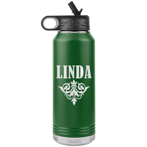 Linda v01 - 32oz Insulated Water Bottle