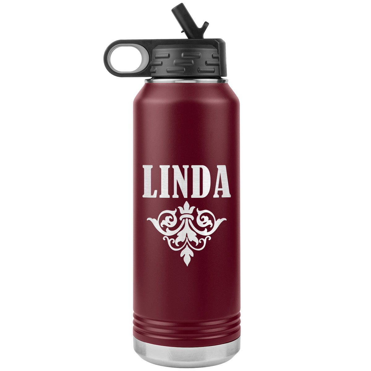 Linda v01 - 32oz Insulated Water Bottle
