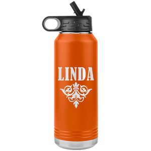 Linda v01 - 32oz Insulated Water Bottle