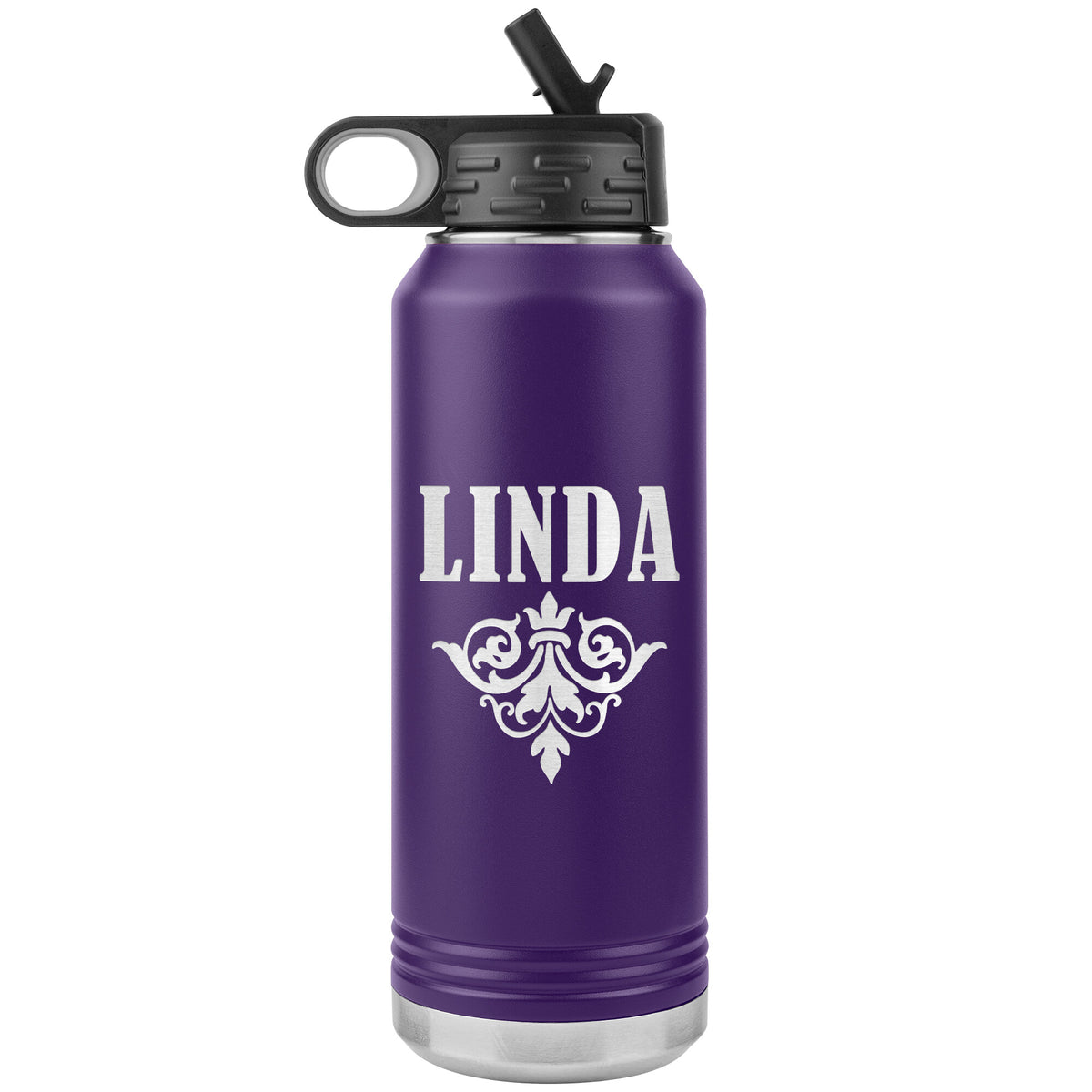 Linda v01 - 32oz Insulated Water Bottle