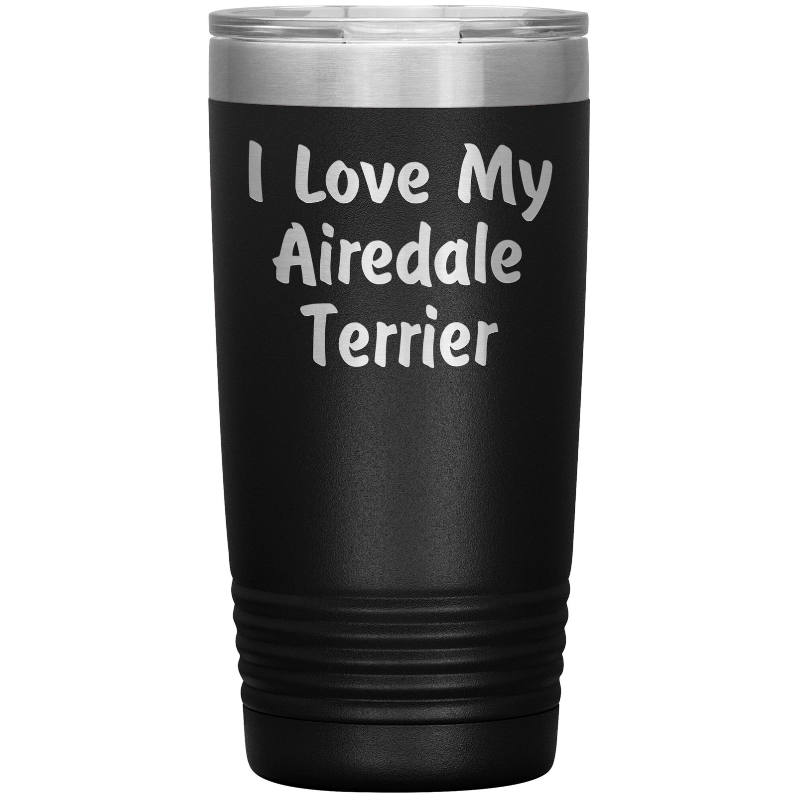 Love My Airedale Terrier v4 - 20oz Insulated Tumbler