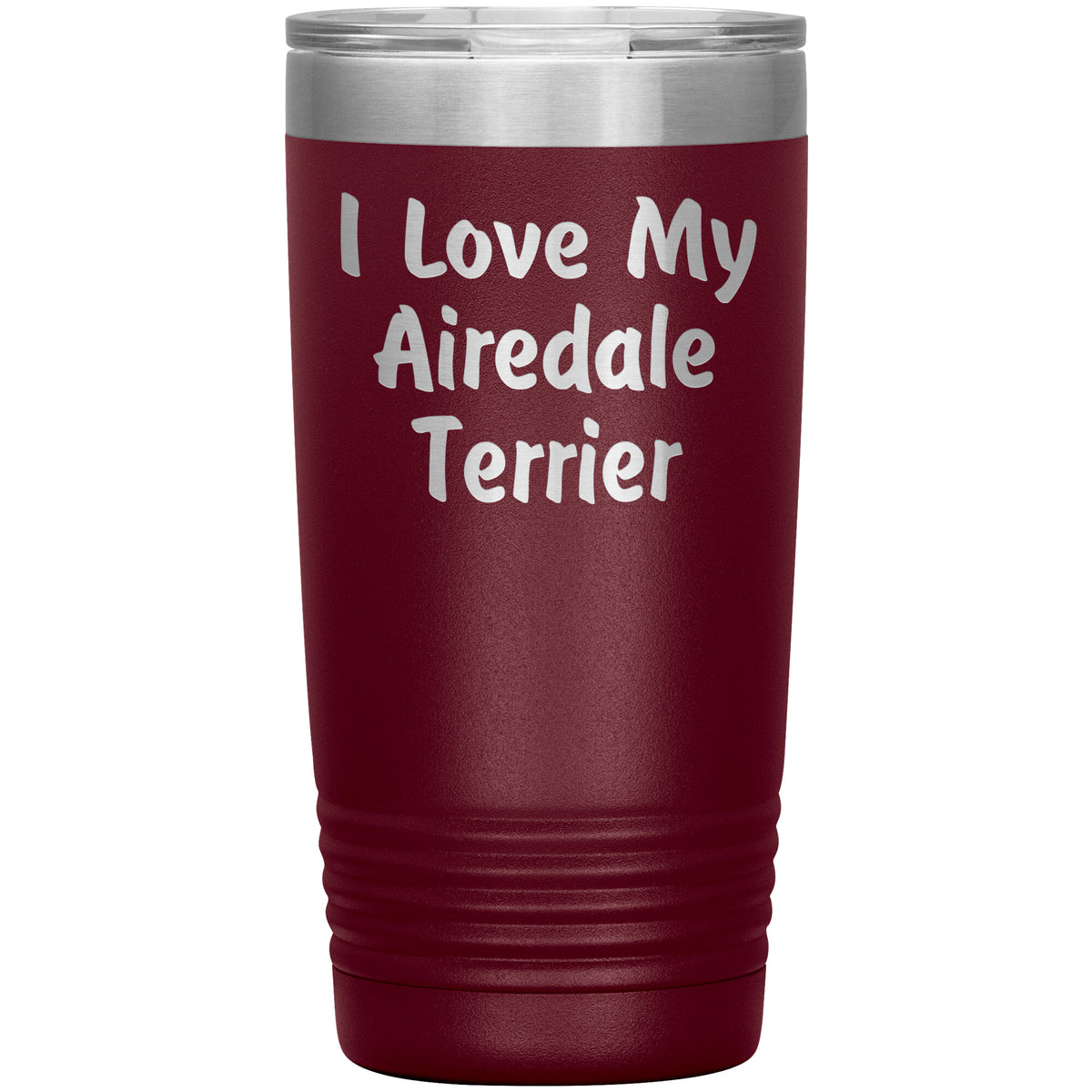 Love My Airedale Terrier v4 - 20oz Insulated Tumbler