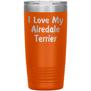 Love My Airedale Terrier v4 - 20oz Insulated Tumbler