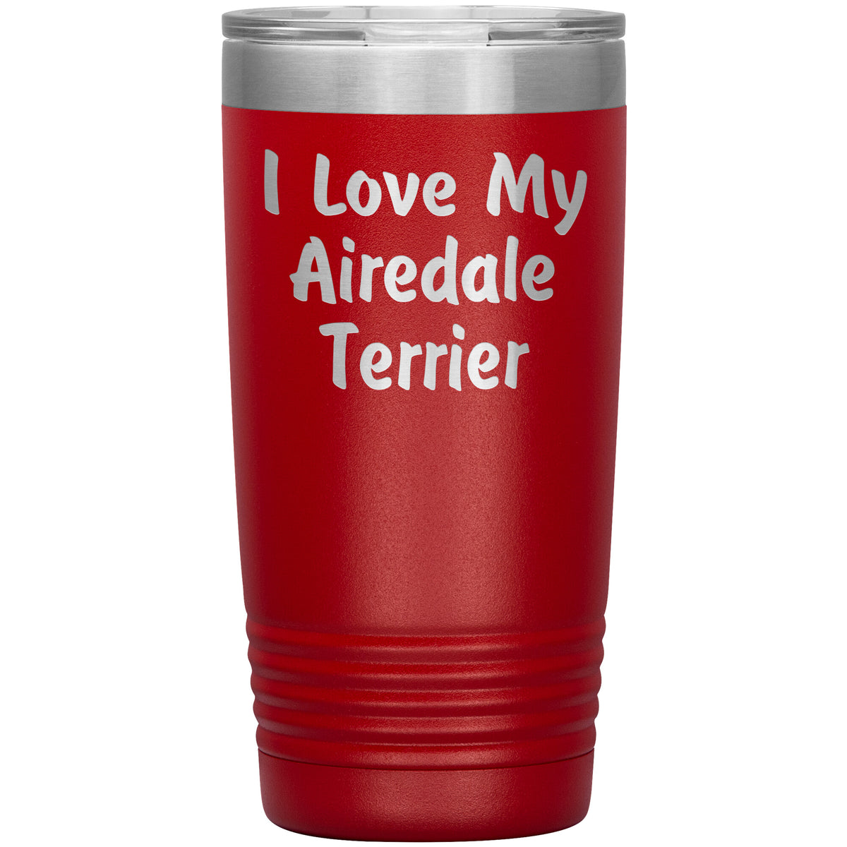 Love My Airedale Terrier v4 - 20oz Insulated Tumbler