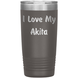 Love My Akita v4 - 20oz Insulated Tumbler
