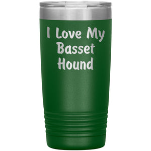 Love My Basset Hound v4 - 20oz Insulated Tumbler
