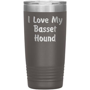 Love My Basset Hound v4 - 20oz Insulated Tumbler