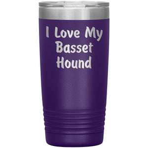 Love My Basset Hound v4 - 20oz Insulated Tumbler