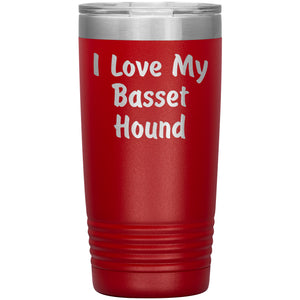 Love My Basset Hound v4 - 20oz Insulated Tumbler