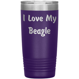 Love My Beagle v4 - 20oz Insulated Tumbler