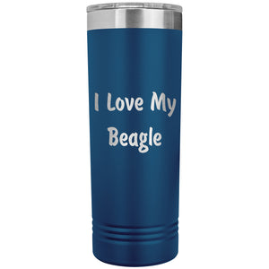 Love My Beagle v4 - 22oz Insulated Skinny Tumbler