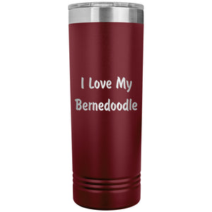 Love My Bernedoodle v4 - 22oz Insulated Skinny Tumbler