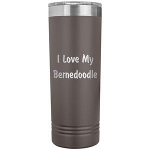 Love My Bernedoodle v4 - 22oz Insulated Skinny Tumbler