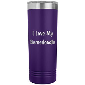 Love My Bernedoodle v4 - 22oz Insulated Skinny Tumbler