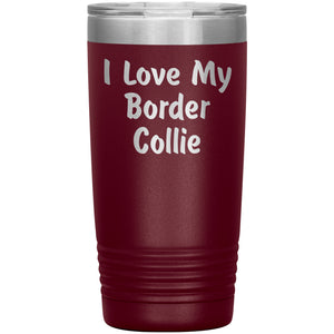 Love My Border Collie v4 - 20oz Insulated Tumbler