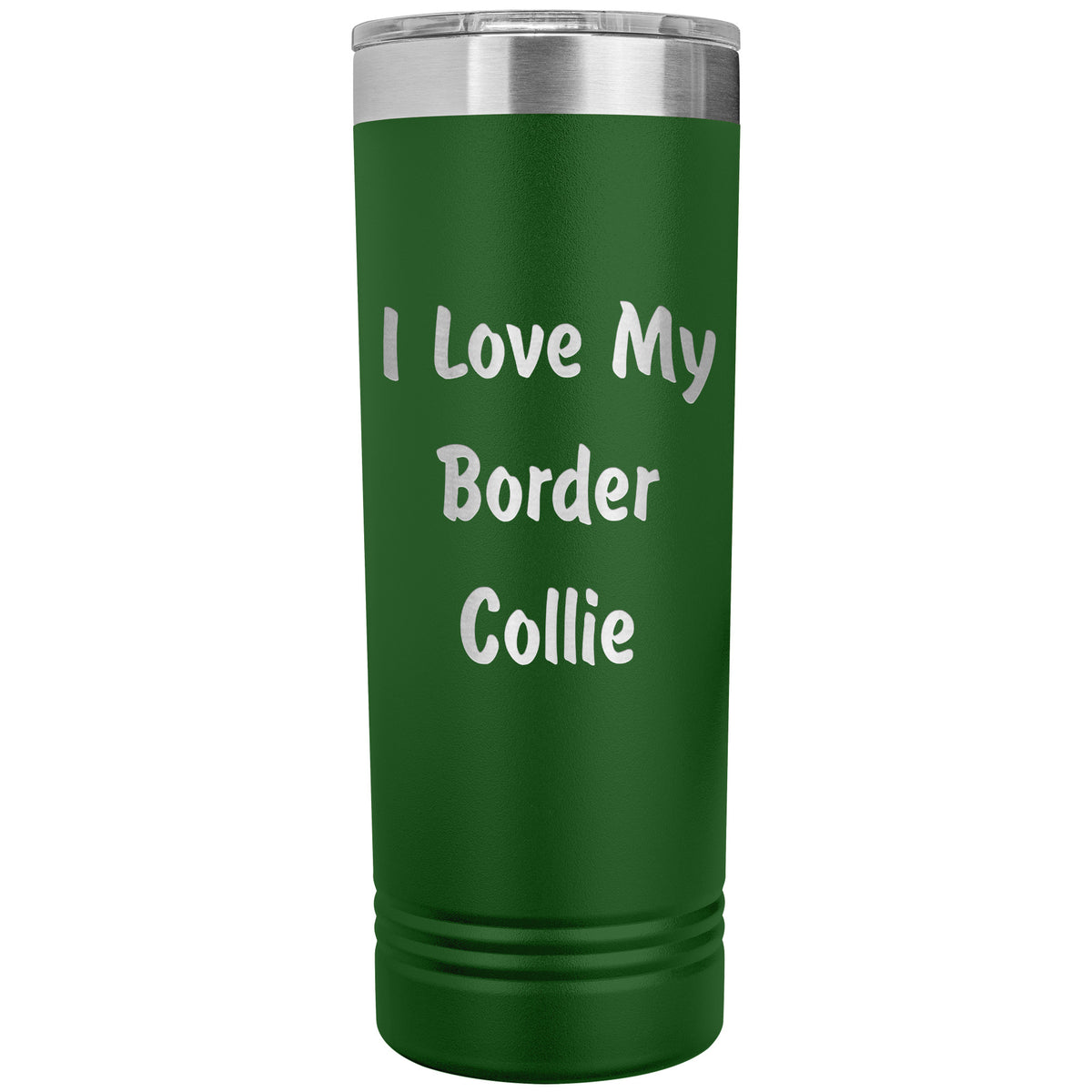 Love My Border Collie v4 - 22oz Insulated Skinny Tumbler