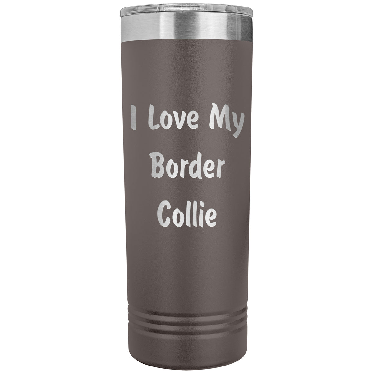 Love My Border Collie v4 - 22oz Insulated Skinny Tumbler