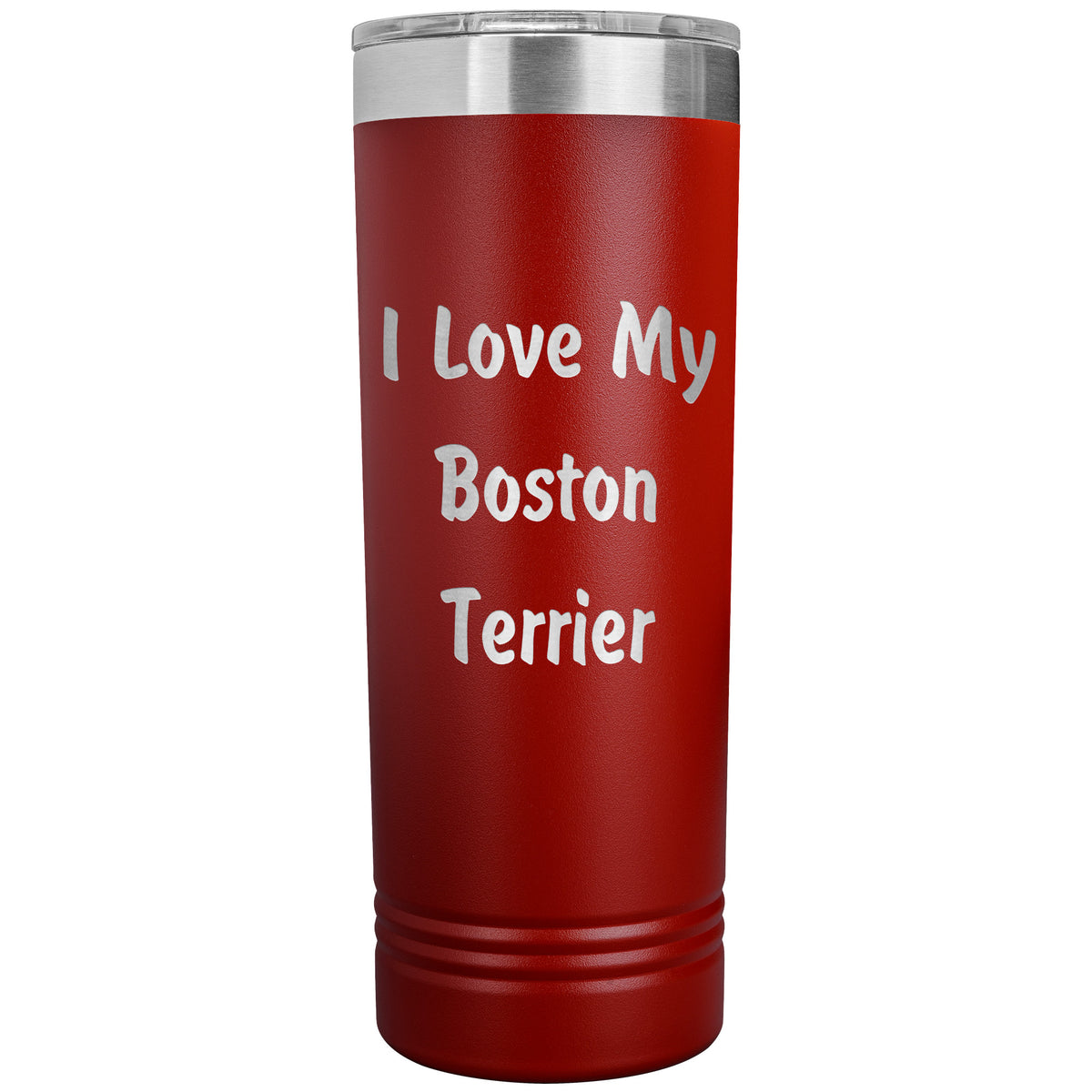 Love My Boston Terrier v4 - 22oz Insulated Skinny Tumbler
