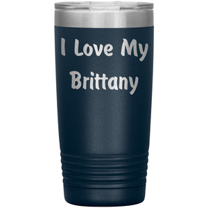Love My Brittany v4 - 20oz Insulated Tumbler
