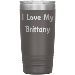 Love My Brittany v4 - 20oz Insulated Tumbler