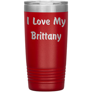 Love My Brittany v4 - 20oz Insulated Tumbler