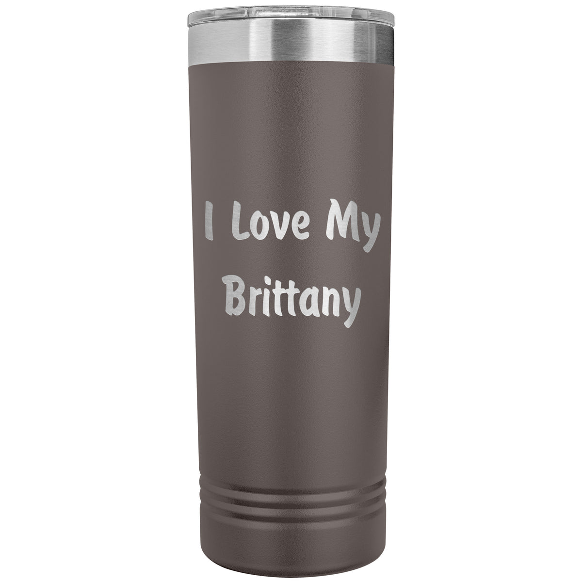 Love My Brittany v4 - 22oz Insulated Skinny Tumbler