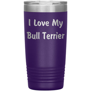 Love My Bull Terrier v4 - 20oz Insulated Tumbler