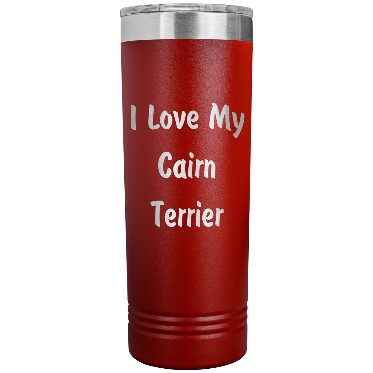 Love My Cairn Terrier v4 - 22oz Insulated Skinny Tumbler