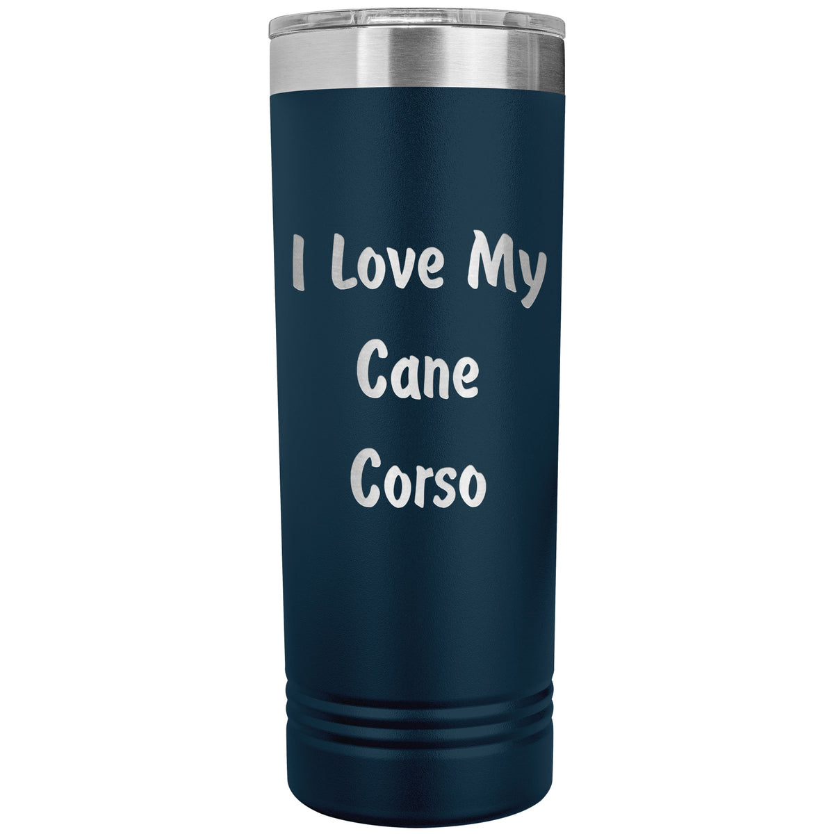 Love My Cane Corso v4 - 22oz Insulated Skinny Tumbler