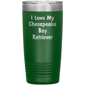 Love My Chesapeake Bay Retriever v4 - 20oz Insulated Tumbler