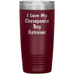 Love My Chesapeake Bay Retriever v4 - 20oz Insulated Tumbler