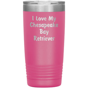 Love My Chesapeake Bay Retriever v4 - 20oz Insulated Tumbler