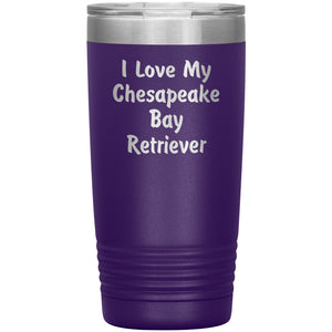 Love My Chesapeake Bay Retriever v4 - 20oz Insulated Tumbler