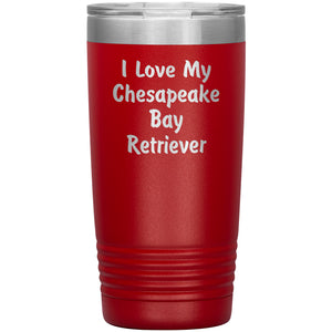 Love My Chesapeake Bay Retriever v4 - 20oz Insulated Tumbler