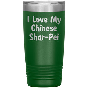 Love My Chinese Shar-Pei v4 - 20oz Insulated Tumbler