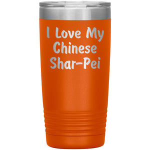 Love My Chinese Shar-Pei v4 - 20oz Insulated Tumbler