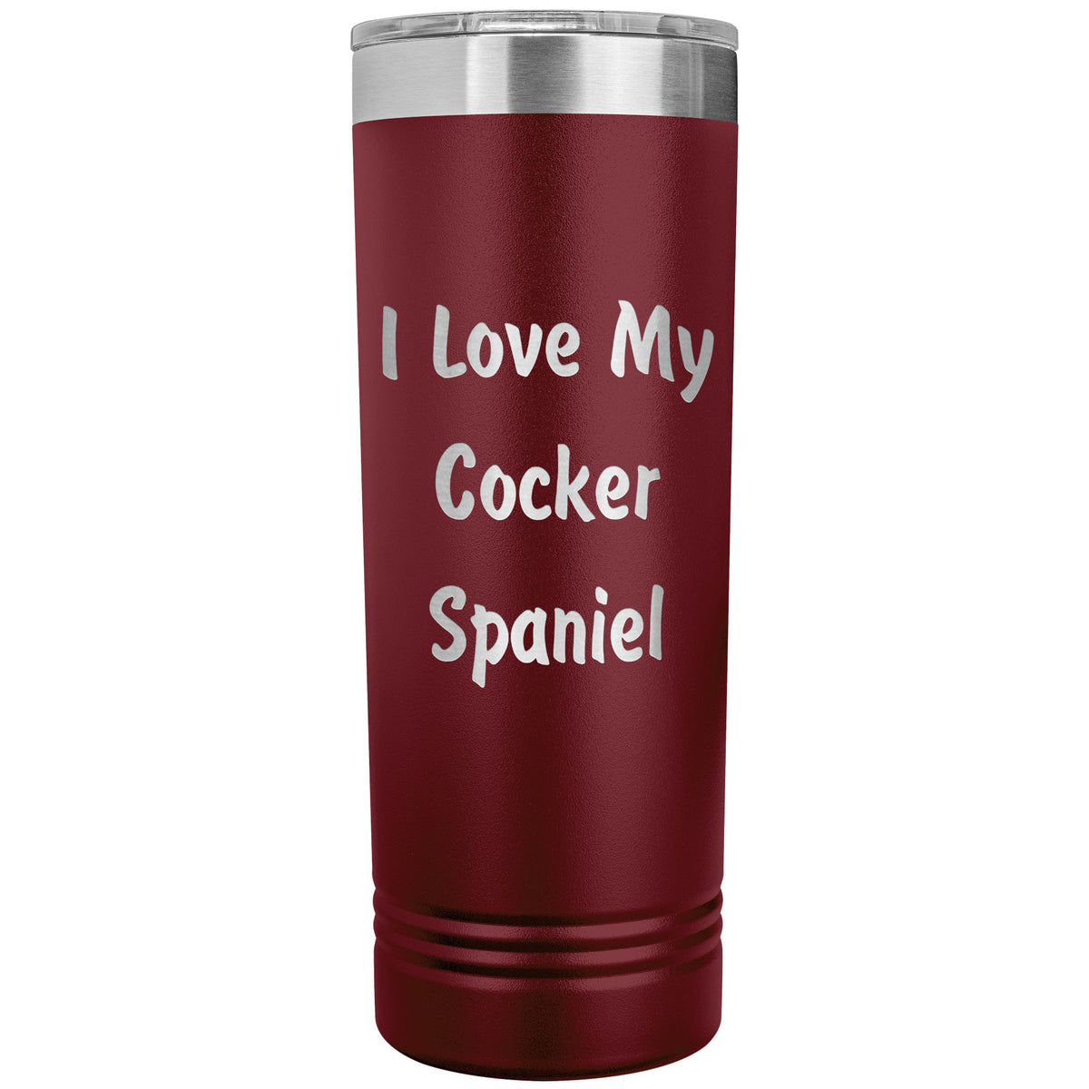 Love My Cocker Spaniel v4 - 22oz Insulated Skinny Tumbler