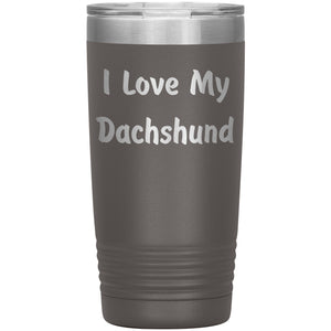 Love My Dachshund v4 - 20oz Insulated Tumbler