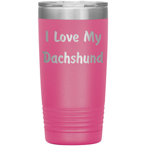 Love My Dachshund v4 - 20oz Insulated Tumbler