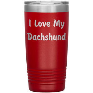 Love My Dachshund v4 - 20oz Insulated Tumbler